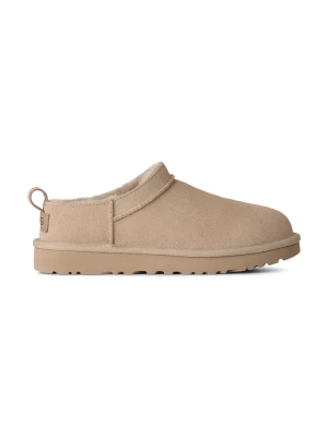 UGG kapcie damskie zamszowe W Classic Micro beżowy