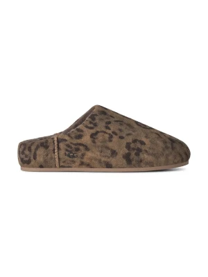 UGG kapcie damskie zamszowe W Elea Spotted Slip-On brązowy