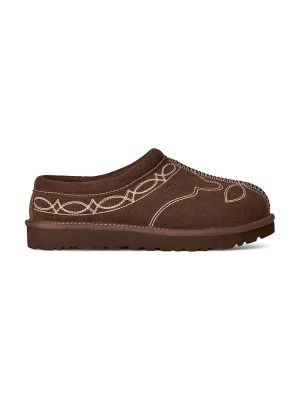 UGG kapcie damskie zamszowe W Tasman Western brązowy