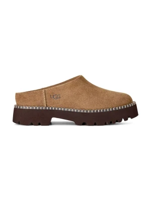 UGG kapcie damskie zamszowe W Uptowner Mule brązowy