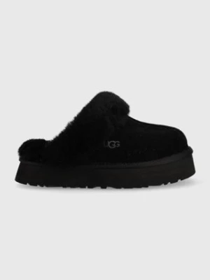 UGG kapcie skórzane Disquette kolor czarny 1122550.BLK