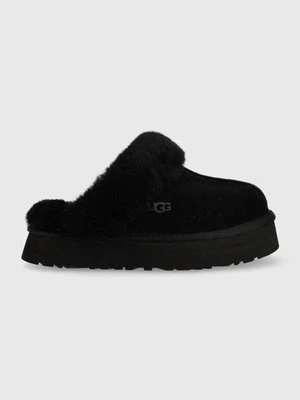 UGG kapcie skórzane Disquette kolor czarny 1122550.BLK