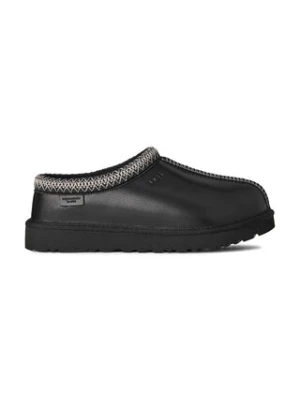 UGG kapcie skórzane Tasman Lthr Regen kolor czarny 1170292.BLK