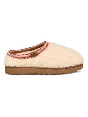 UGG Kapcie "Tasman Maxi Curly" w kolorze kremowym z wełny owczej rozmiar: 39