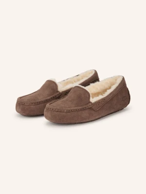 Ugg Kapcie W Ansley braun CIEMNOBRĄZOWY