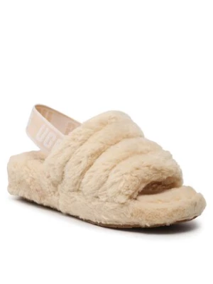 Ugg Kapcie W Fluff Yeah Fuzz Sugar 1130835 Beżowy