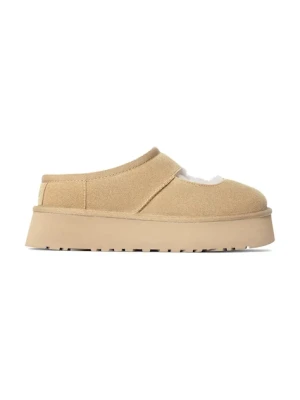 UGG kapcie zamszowe Bea Mary Jane kolor beżowy 1167612-MDSD
