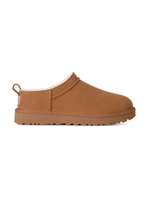 UGG kapcie zamszowe Classic Micro kolor brązowy 1173891.CHE