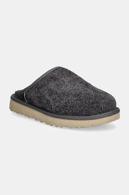 UGG kapcie zamszowe Classic Slip-On Shaggy Suede kolor szary 1153104-DGRY