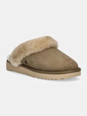 UGG kapcie zamszowe Classic Slipper II kolor beżowy 1130876-ALP