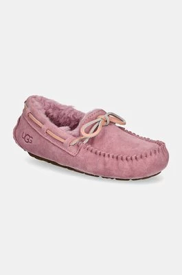 UGG kapcie zamszowe Dakota kolor różowy 1107949-DYR