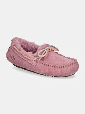 UGG kapcie zamszowe Dakota kolor różowy 1107949-DYR