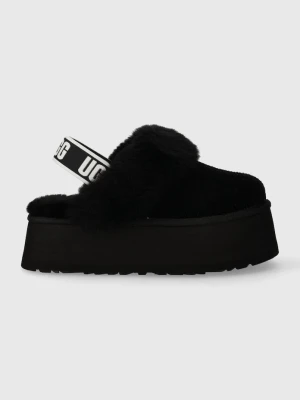 UGG kapcie zamszowe Funkette czarny