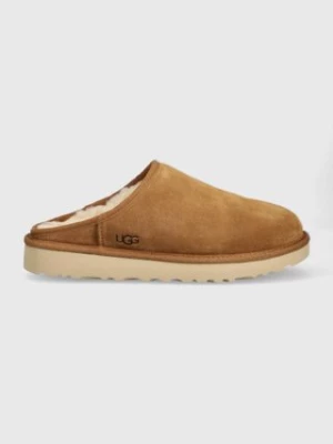 UGG kapcie zamszowe Classic Slip-On kolor brązowy 1129290-CHE