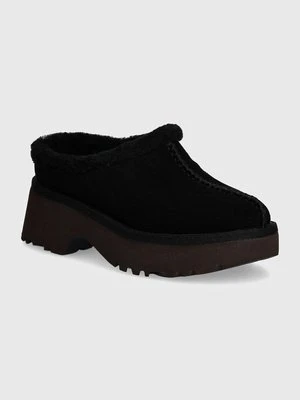 UGG kapcie zamszowe New Heights Cozy Clog kolor czarny 1162510-BLK