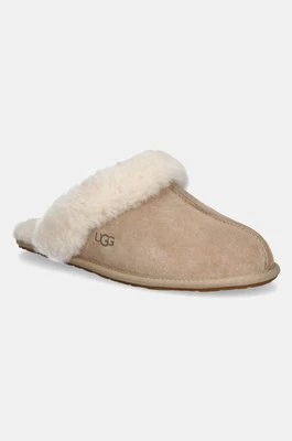 UGG kapcie zamszowe Scuffette II kolor beżowy 1106872-SAN