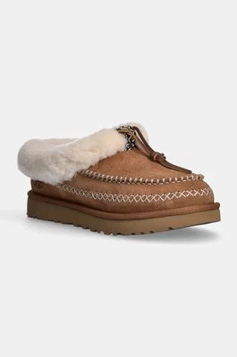 UGG kapcie zamszowe Tasman Alpine kolor brązowy 1158258-CHE