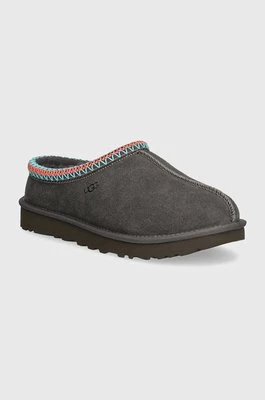 UGG kapcie zamszowe Tasman kolor szary 5955-DGRY