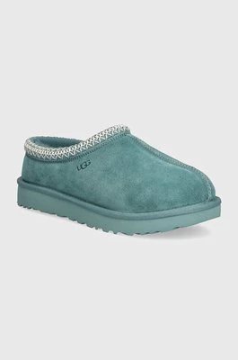 UGG kapcie zamszowe Tasman kolor turkusowy 5955-DEE