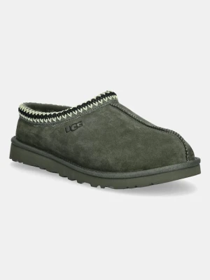 UGG kapcie zamszowe Tasman kolor zielony 5950-WLN