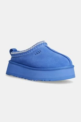 UGG kapcie zamszowe Tazz kolor niebieski 1122553-BGSK