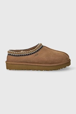 UGG kapcie zamszowe W TASMAN kolor brązowy 5955 CHE