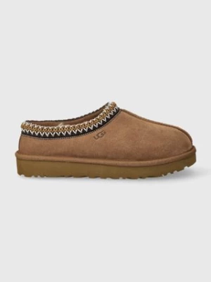 UGG kapcie zamszowe W TASMAN kolor brązowy 5955 CHE