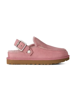 UGG klapki damskie zamszowe W Goldenstar Evelina Clog różowy