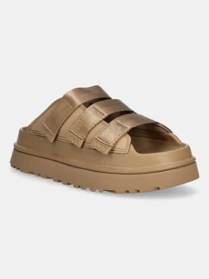UGG klapki Goldenglow Slide damskie kolor brązowy na platformie 1167430-DND