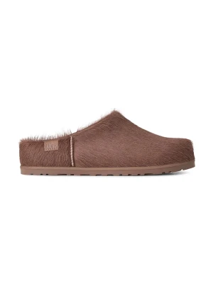 UGG klapki mules damskie skórzane W Otzo Calf Hair Clog beżowy