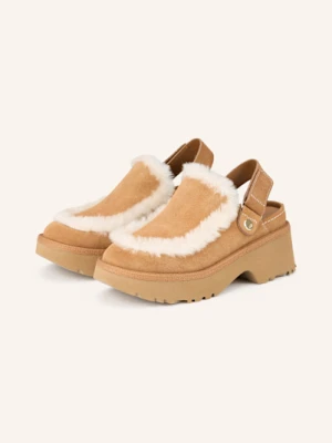 Ugg Klapki Mules Na Platformie Esmee Clog braun