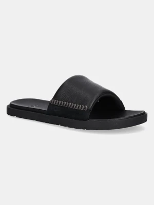 UGG klapki skórzane Seaside II Slide czarny