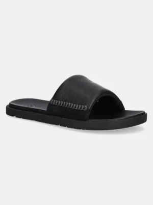 UGG klapki skórzane Seaside II Slide męskie kolor czarny 1166593-BLK