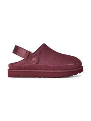 UGG klapki zamszowe Goldenstar Clog damskie kolor różowy 1138252.BTMG