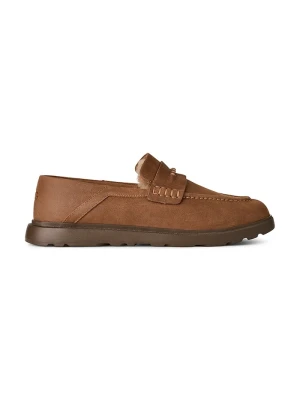UGG loafersy męskie nubukowe M Shep Penny Loafer brązowy