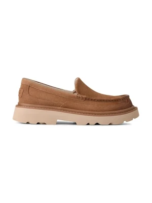 UGG mokasyny zamszowe Ascot Lug męskie kolor brązowy 1172691.CHE