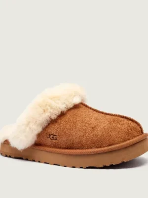 UGG Obuwie domowe DISQUETTE | shearling | z dodatkiem wełny | zamsz