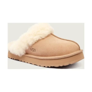 UGG Obuwie domowe DISQUETTE | shearling | z dodatkiem wełny | zamsz