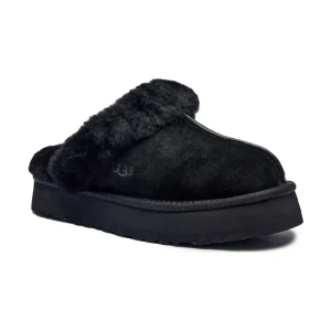 UGG Obuwie domowe DISQUETTE | shearling | zamsz | z dodatkiem wełny