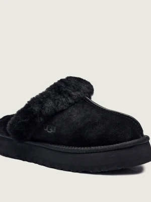 UGG Obuwie domowe DISQUETTE | shearling | zamsz | z dodatkiem wełny