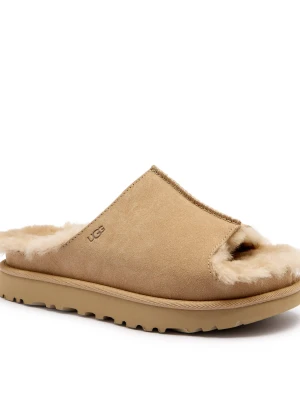 UGG Obuwie domowe Greenport | z dodatkiem wełny | shearling | zamsz beżowy