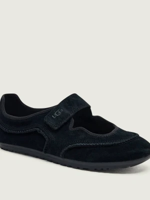 UGG Ocieplane baleriny W Quill Mary Jane | zamsz czarny