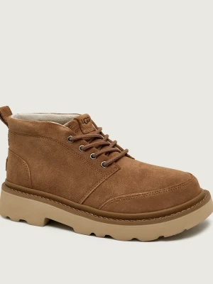 UGG Ocieplane buty wysokie M Chukka Lug | zamsz beżowy