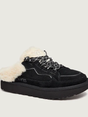 UGG Ocieplane Mule Lowmel | shearling | zamsz | z dodatkiem wełny czarny