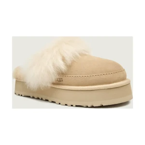 UGG Ocieplane mule W DISQUETTE CHALET| shearling | zamsz | z dodatkiem wełny