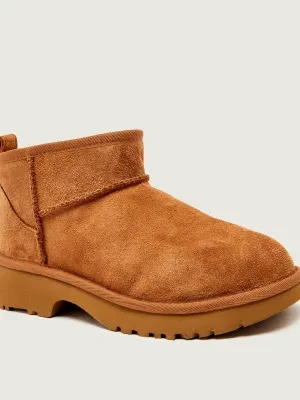 UGG Ocieplane Śniegowce CLASSIC ULTRA MINI NEW HEIGHTS | zamsz
