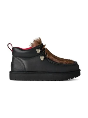 UGG półbuty nubukowe x Ambush Fur Boot męskie kolor czarny 1179010.BLK