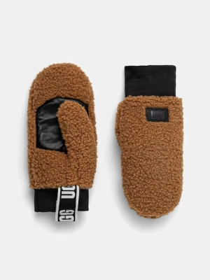 UGG rękawiczki damskie kolor brązowy 101099