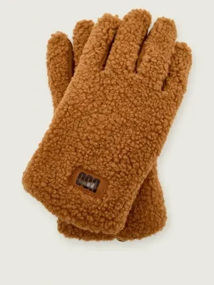 UGG Rękawiczki UGGFLUFF | shearling | z dodatkiem skóry