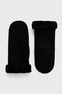 UGG rękawiczki zamszowe damskie kolor czarny 20932-BLK